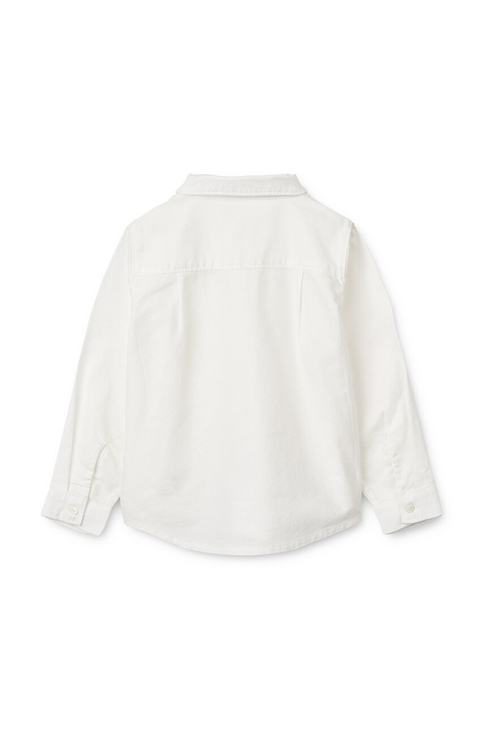 Παιδικό βαμβακερό πουκάμισο Liewood Costa Shirt LW17807 λευκό AW24
