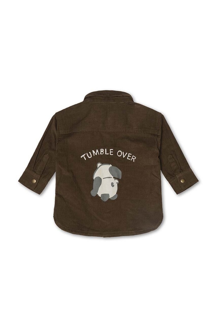 Мальчик Детская хлопковая рубашка That's mine Frode shirt 117161 коричневый