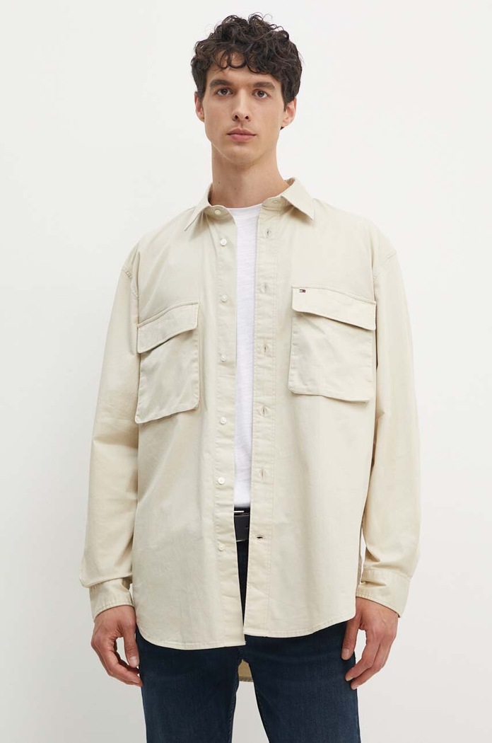 Tommy Hilfiger koszula MW0MW35817 beżowy