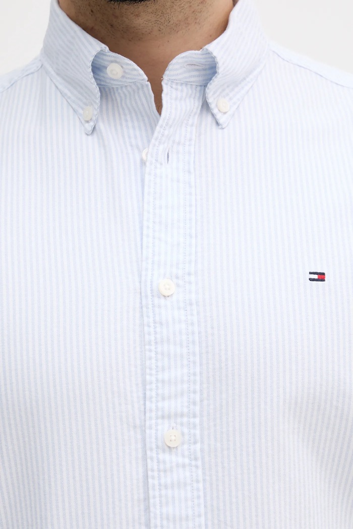 Bavlněná košile Tommy Hilfiger MW0MW36238 modrá
