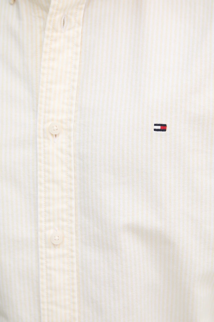 Tommy Hilfiger cămașă din bumbac MW0MW36238 galben
