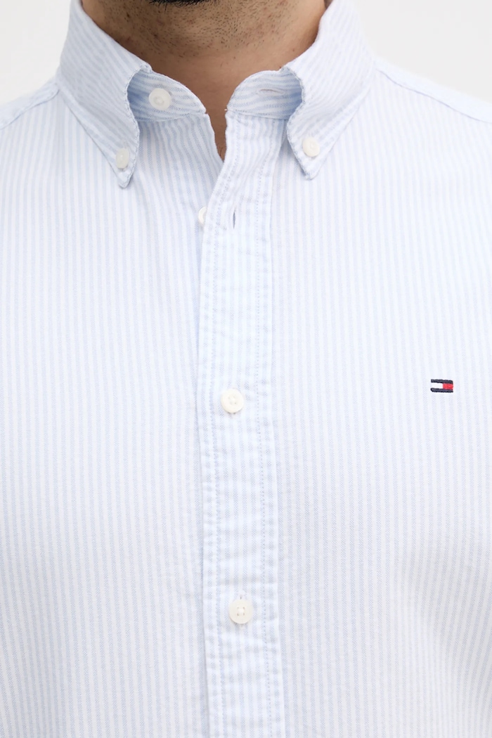 Tommy Hilfiger cămașă din bumbac MW0MW36238 albastru