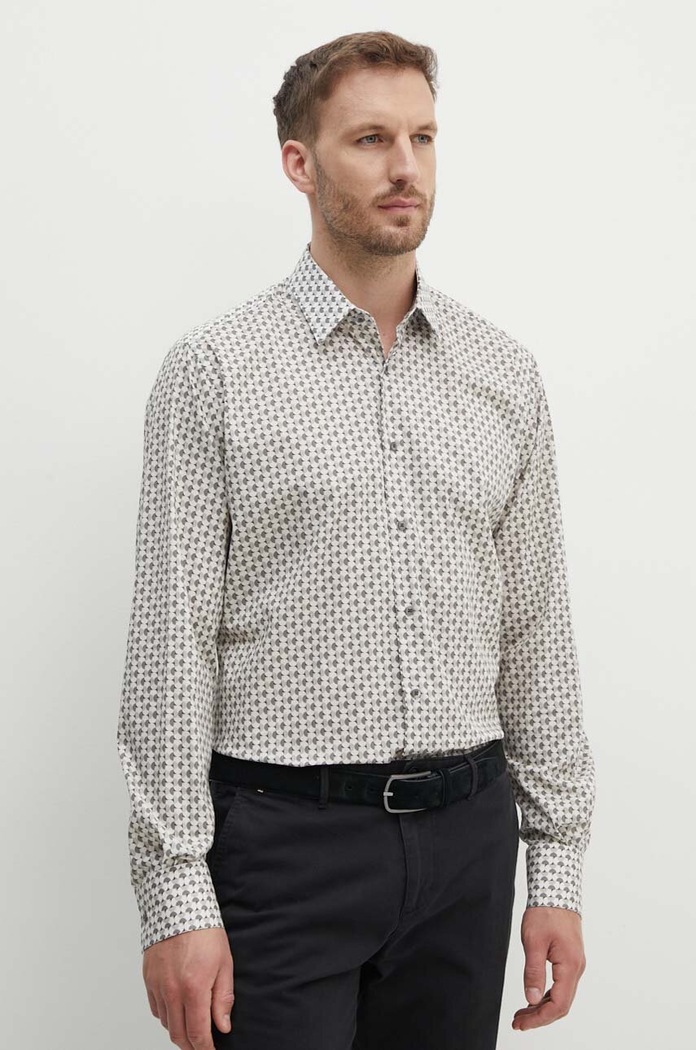 Košile Karl Lagerfeld 543612.605000 šedá AW24
