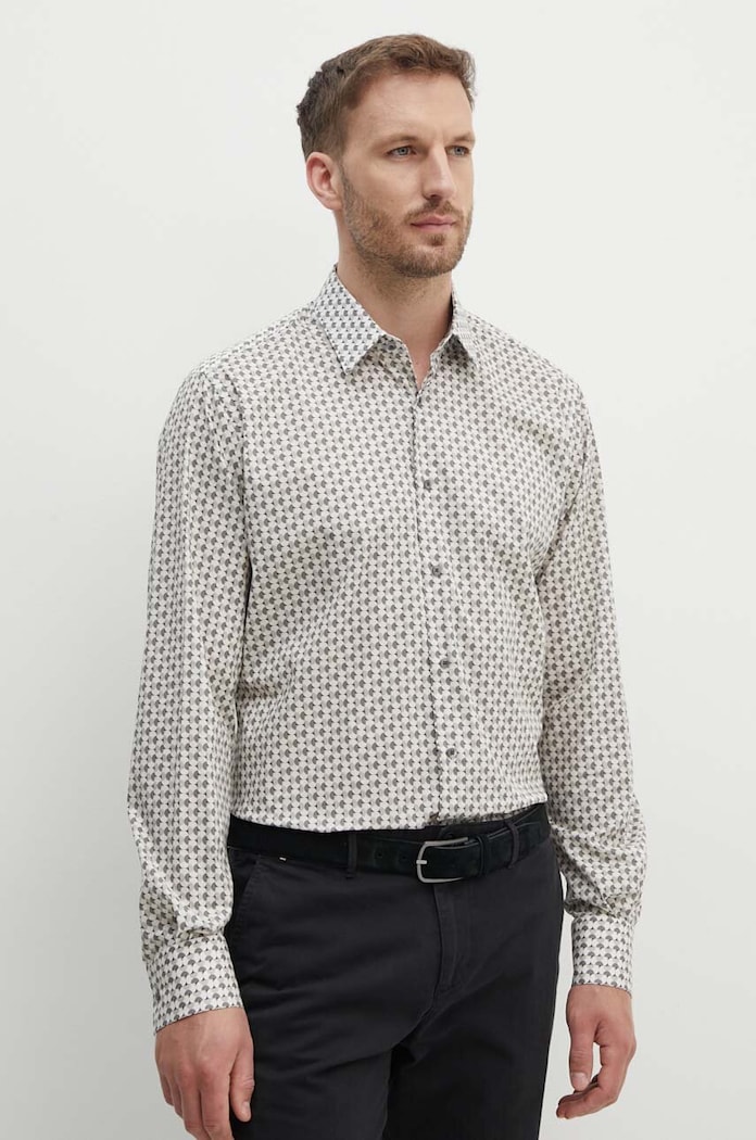 Košile Karl Lagerfeld 543612.605000 šedá AW24