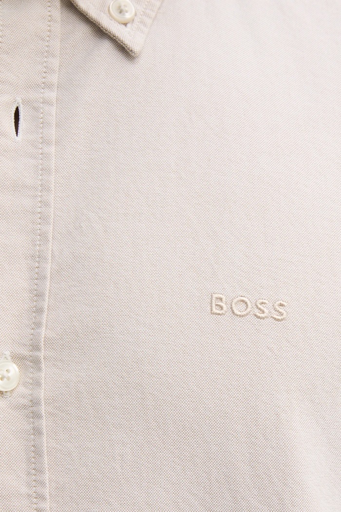 BOSS koszula bawełniana 50520265 beżowy