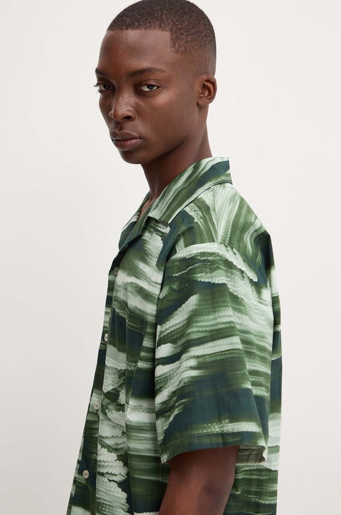 MSGM koszula bawełniana 3740ME12.247550 zielony