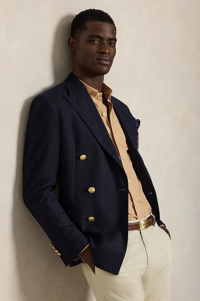 Polo Ralph Lauren koszula męska bawełniana z elastanem 710929348 brązowy