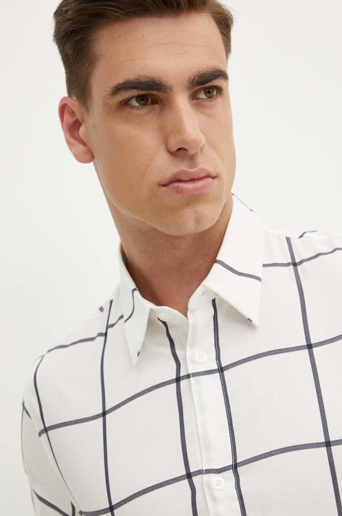 Bavlnená košeľa Armani Exchange 6DZCL5.ZN5FZ béžová