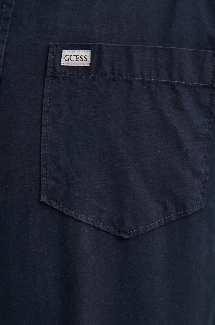 Bombažna srajca Guess Jeans M4YH35.WGCF1 mornarsko modra