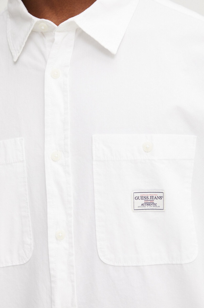 Bavlnená košeľa Guess Jeans M4YH37.WGCF1 biela