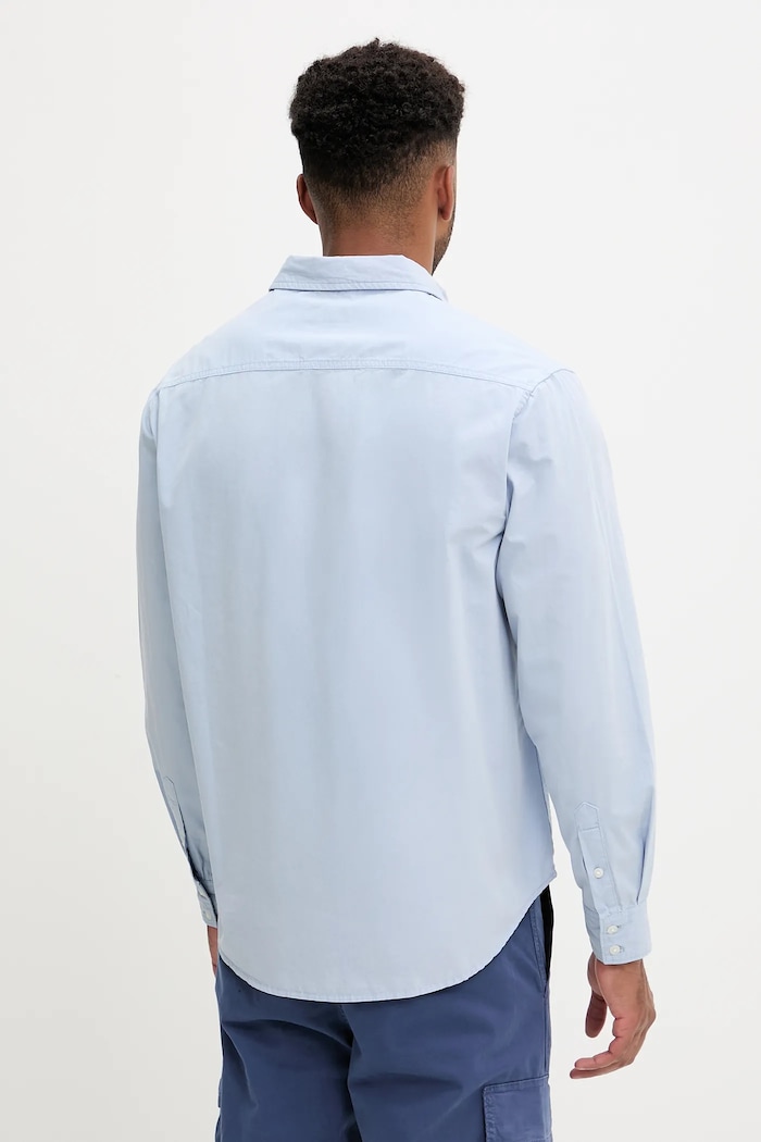 Odzież Guess Jeans koszula bawełniana M4YH37.WGCF1 niebieski