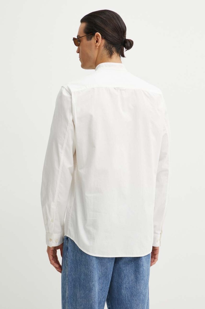 Ruházat Marc O'Polo pamut ing DENIM 5000000295 fehér
