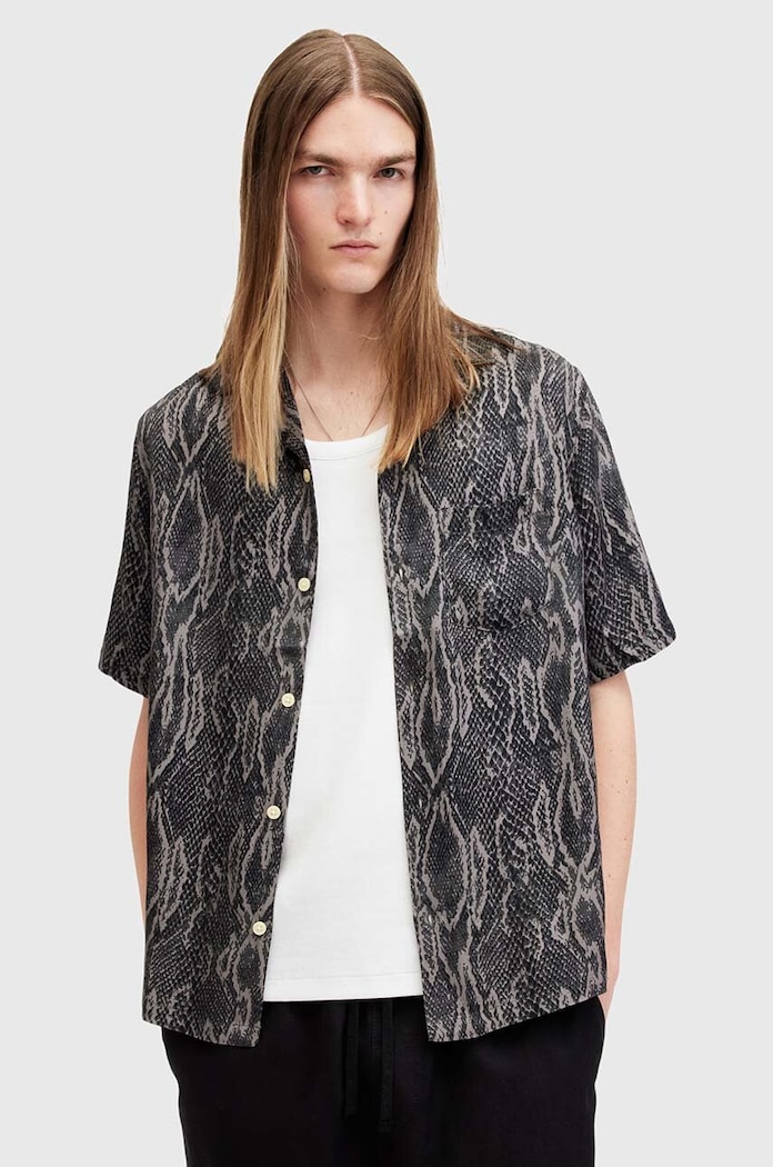 Košile AllSaints BOOMSLANG SS krátký vícebarevná M070SA