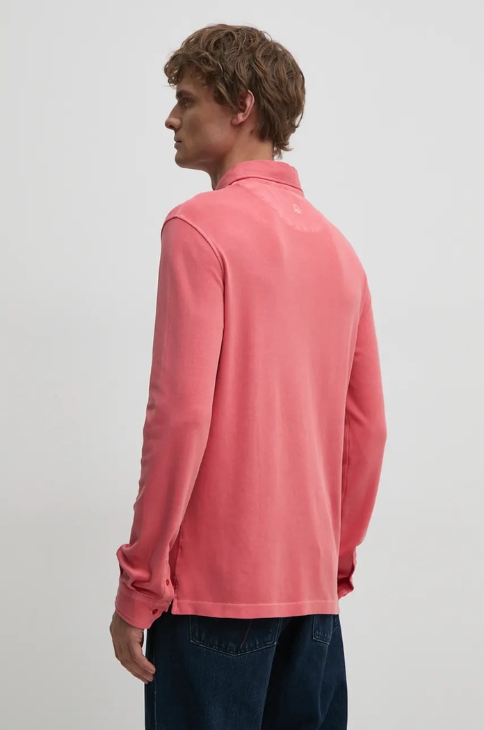 Oblečení Bavlněná košile United Colors of Benetton 5WMYUQ052 růžová