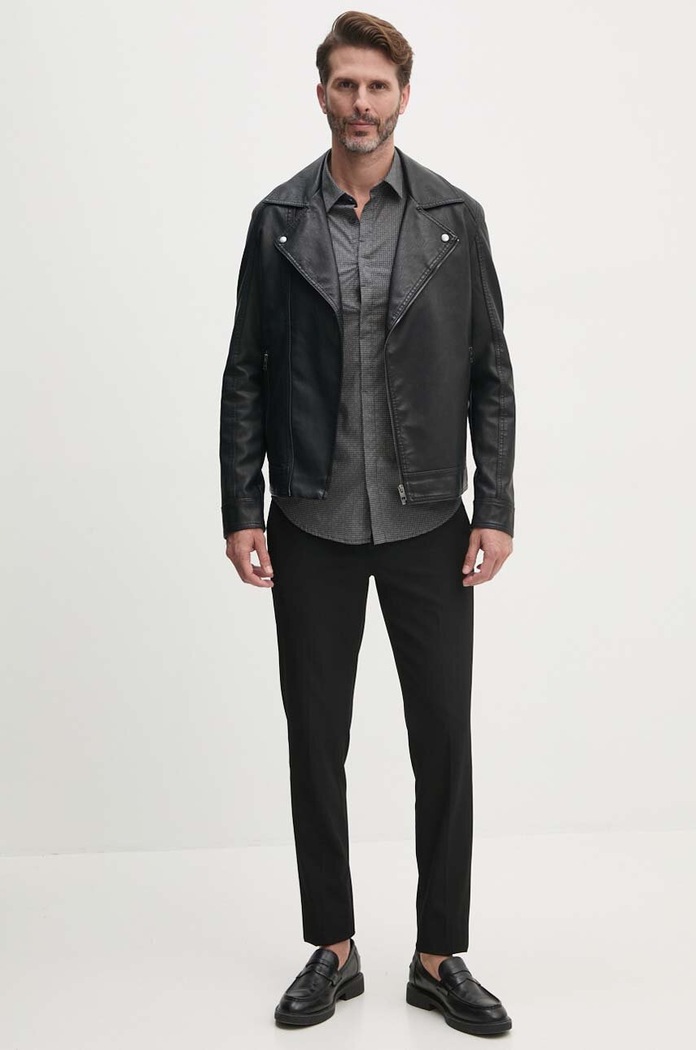 Košulja Armani Exchange 6DZC25.ZNEAZ mornarsko plava SS25