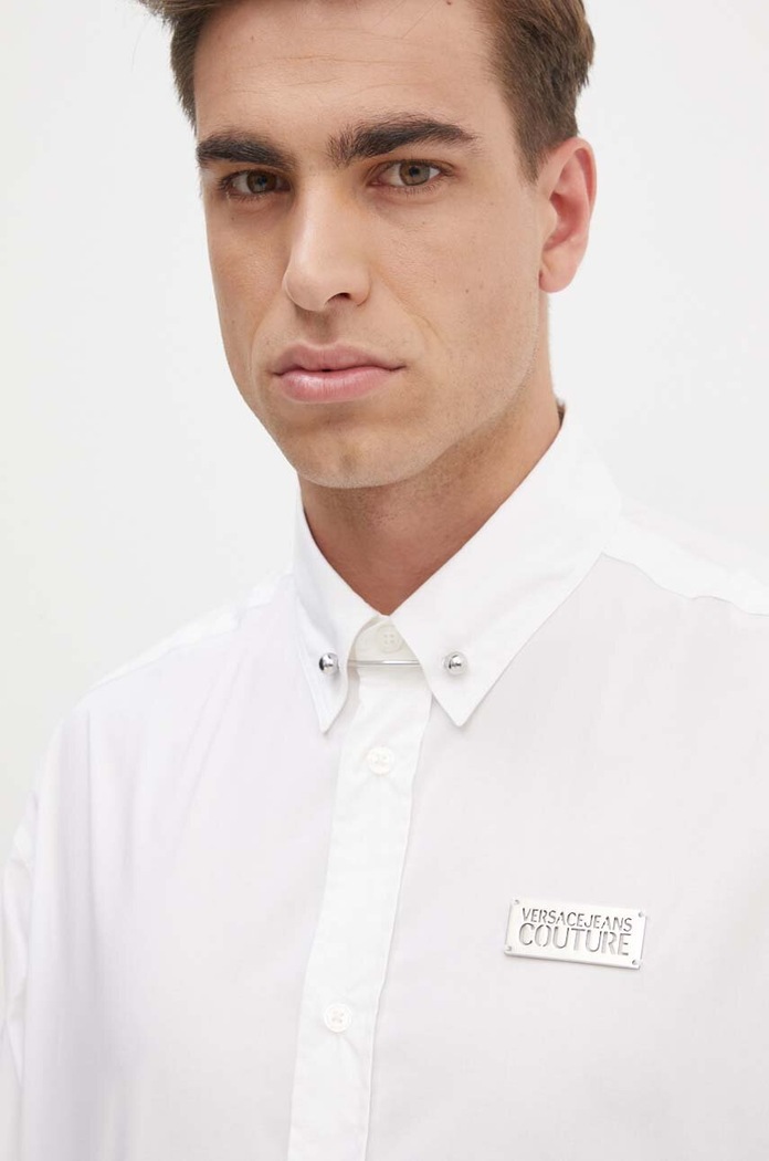 Bavlněná košile Versace Jeans Couture bílá 77GALY10.CN002