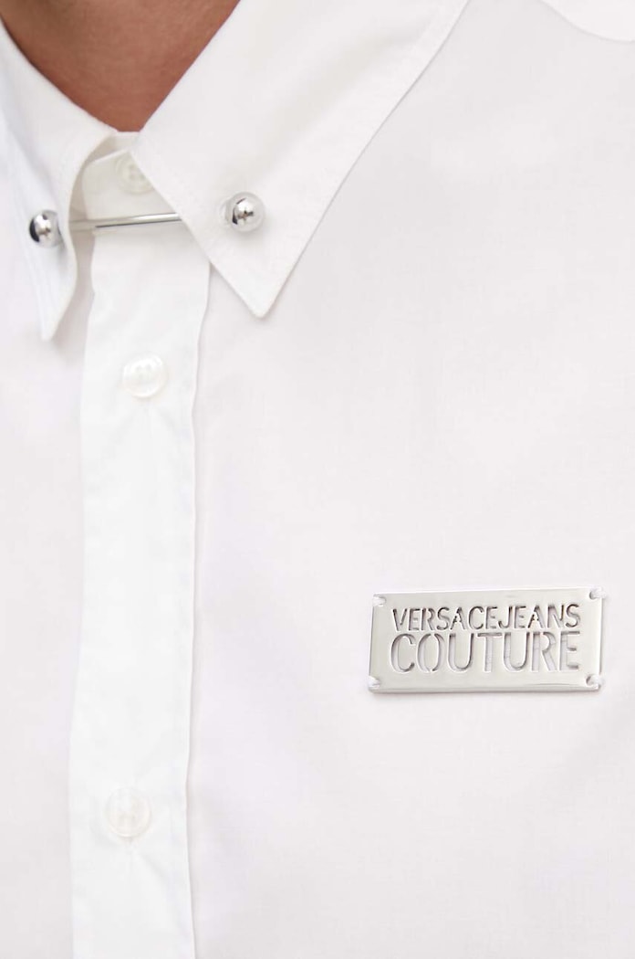 Bavlněná košile Versace Jeans Couture 77GALY10.CN002 bílá