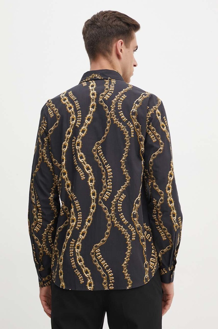 Oblečení Bavlněná košile Versace Jeans Couture 77GAL2R1.NS485 černá