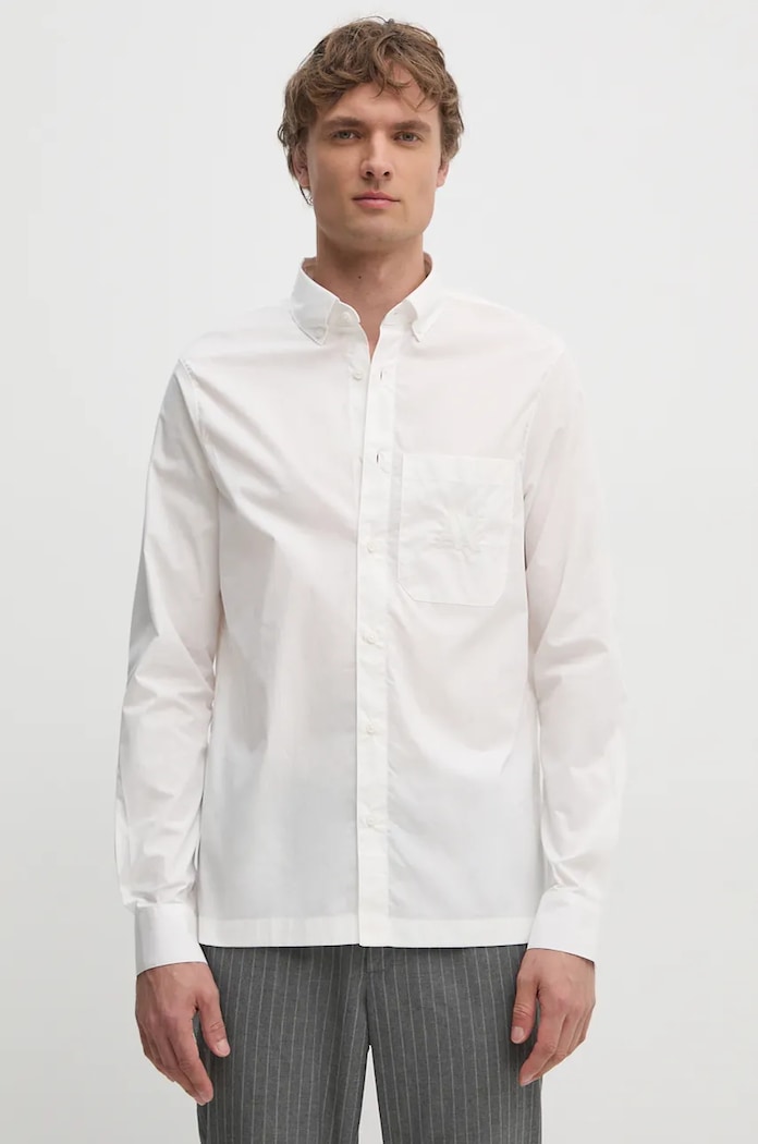 Bavlnená košeľa Armani Exchange biela 6DZC21.ZN2VZ