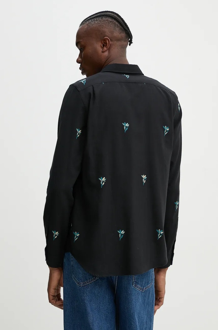 Oblačila Bombažna srajca PS Paul Smith M2R.614P.N22179 črna