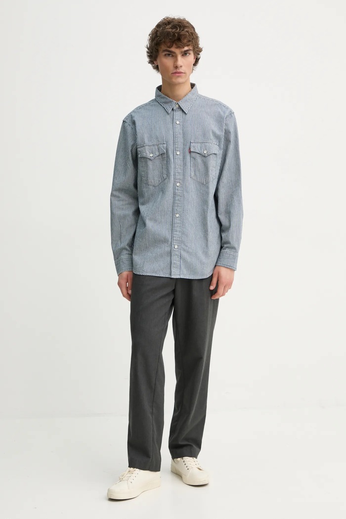 Odzież Levi's koszula jeansowa A1919 niebieski