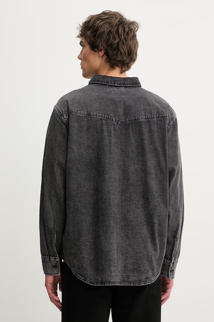 Oblečenie Rifľová košeľa Levi's A1919 čierna