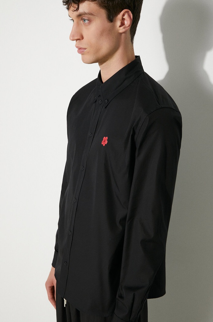 Kenzo camasa din bumbac Boke Flower Crest Shirt FE65CH4109LI.99 negru