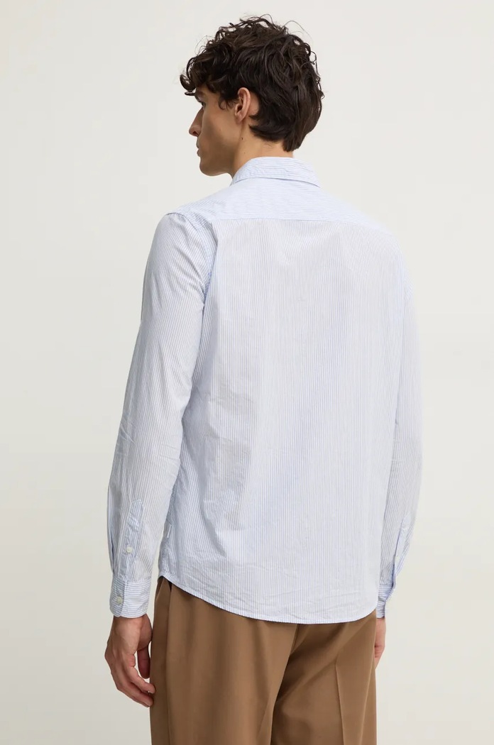 Ρούχα Βαμβακερό πουκάμισο Pepe Jeans MARK PM308716 μπλε