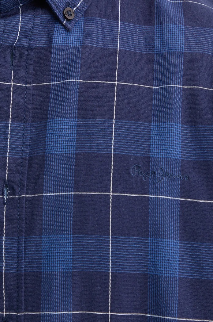 Pamučna košulja Pepe Jeans MITCHEL PM308722 mornarsko plava