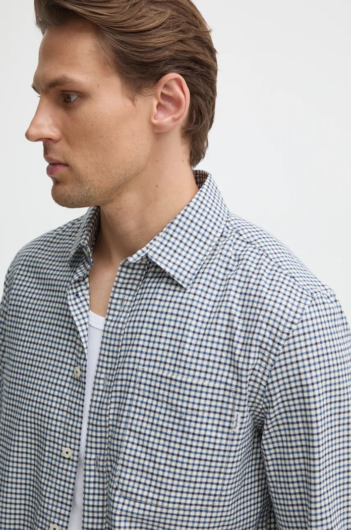 Košile Pepe Jeans MICK modrá PM308733