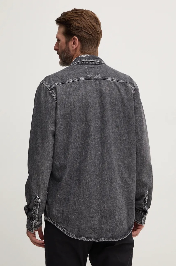 Odzież Pepe Jeans koszula jeansowa BROOKS PM308767 szary