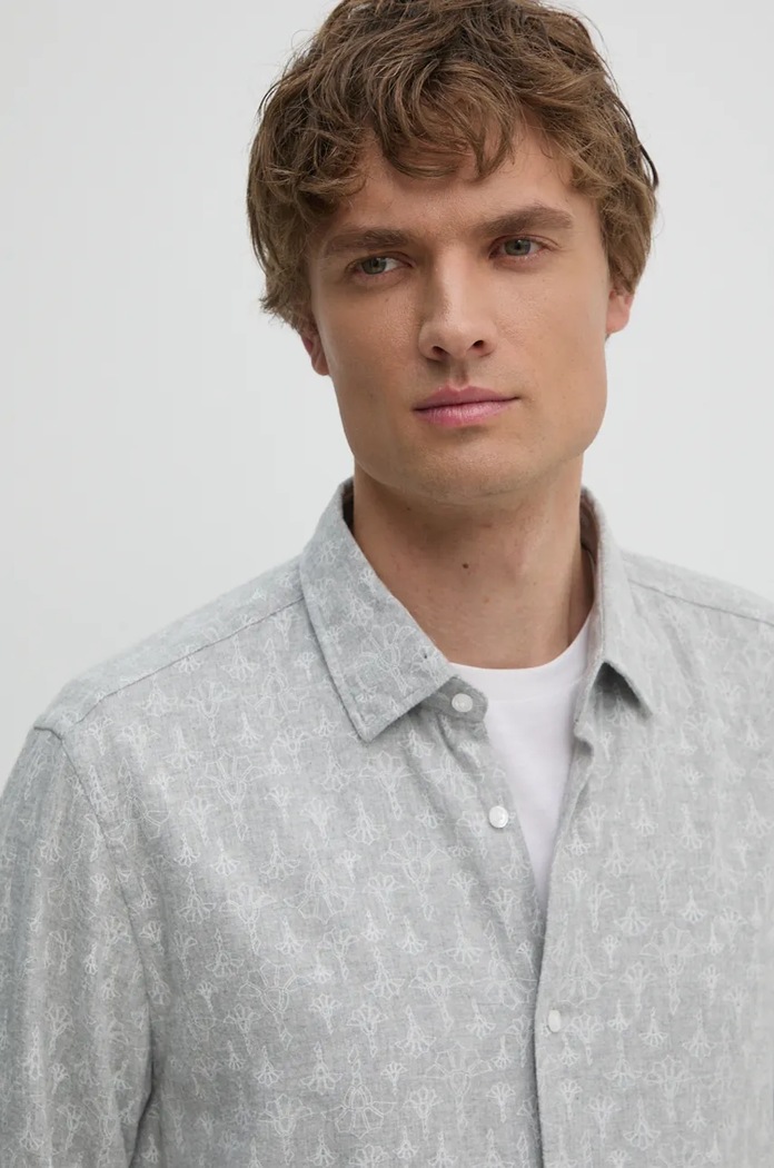 Joop! koszula bawełniana szary 30043581
