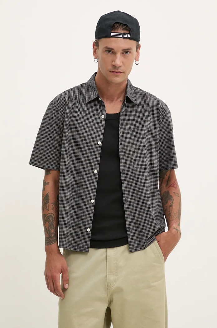 Риза Hollister Co. каре сив KI325.4069.908