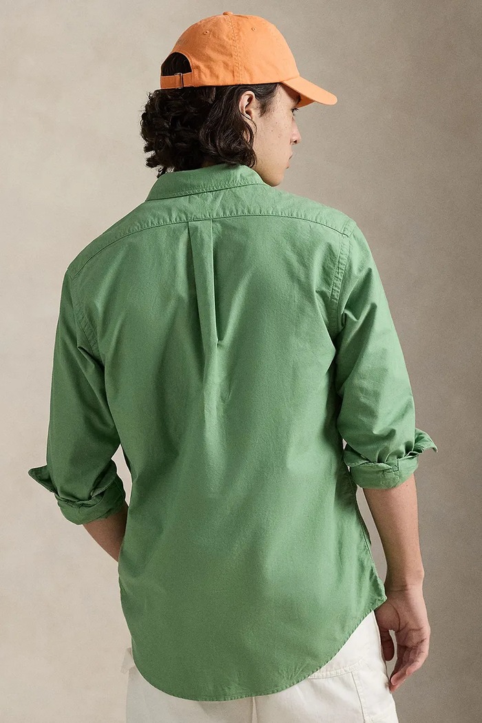 Polo Ralph Lauren koszula męska bawełniana 710805564 zielony SS26