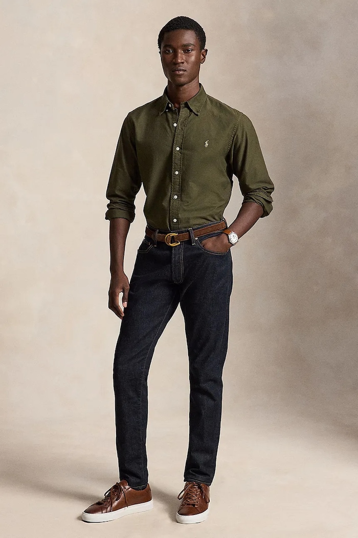 Clothing Polo Ralph Lauren Shirt cotton Men's 710805564 green