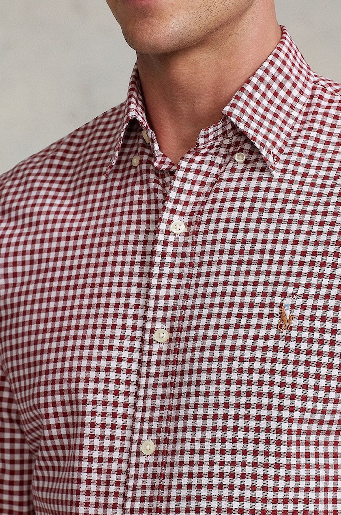 Βαμβακερό πουκάμισο Polo Ralph Lauren κόκκινο 710852741