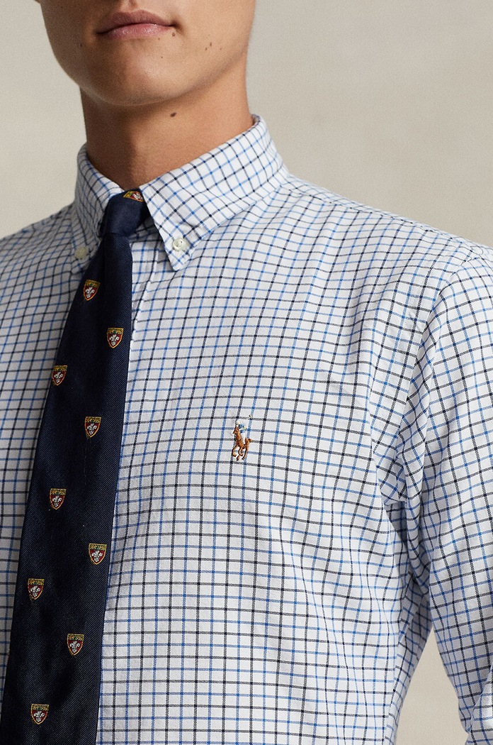 Βαμβακερό πουκάμισο Polo Ralph Lauren λευκό 710922273
