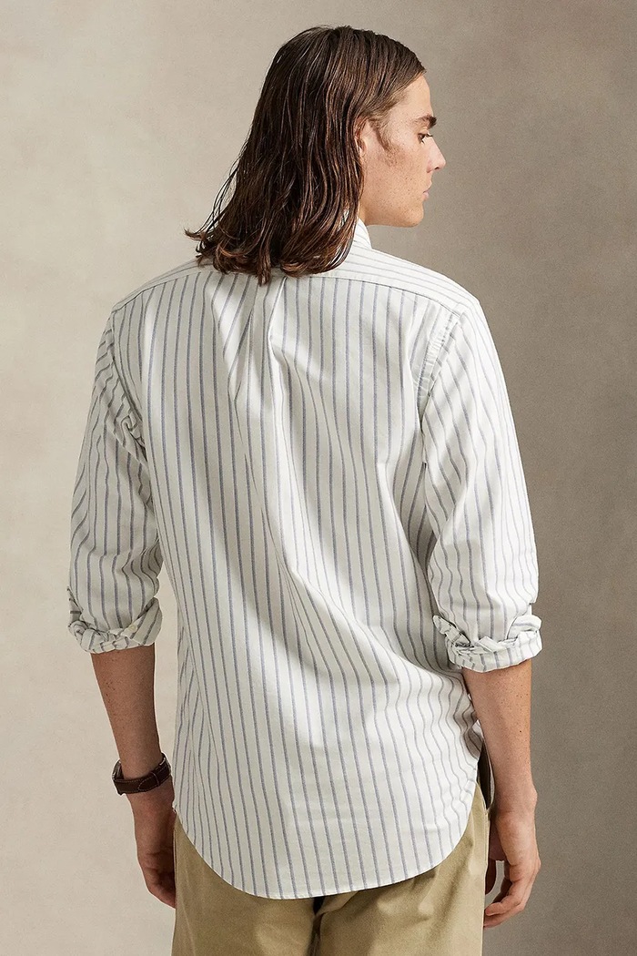 Polo Ralph Lauren camicia in cotone 710928918 bianco SS26