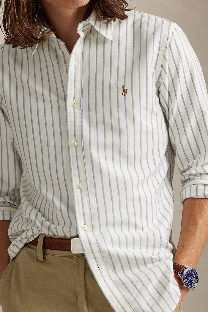 Polo Ralph Lauren camicia in cotone bianco 710928918