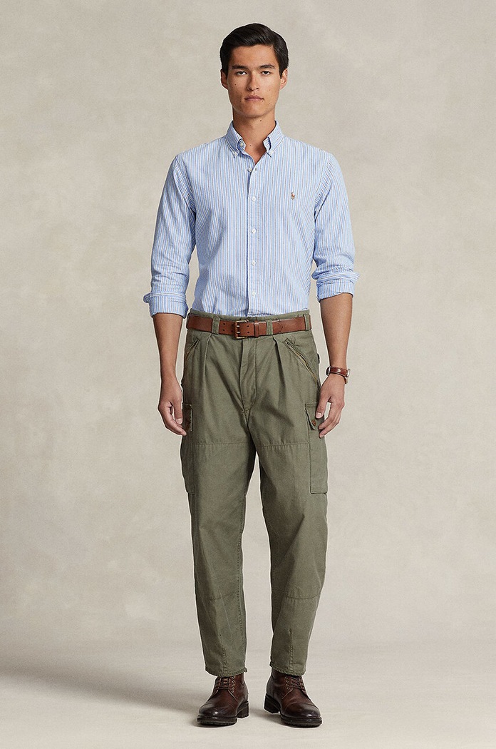 Oblečení Bavlněná košile Polo Ralph Lauren 710928918 modrá