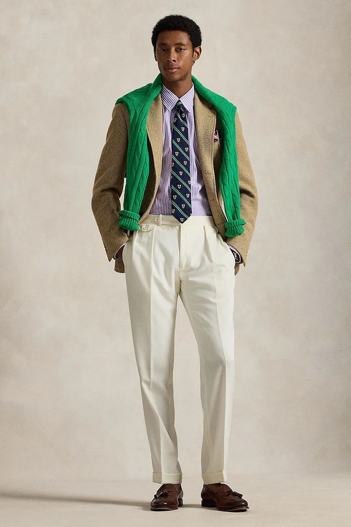 Polo Ralph Lauren koszula bawełniana męska fioletowy 710929346