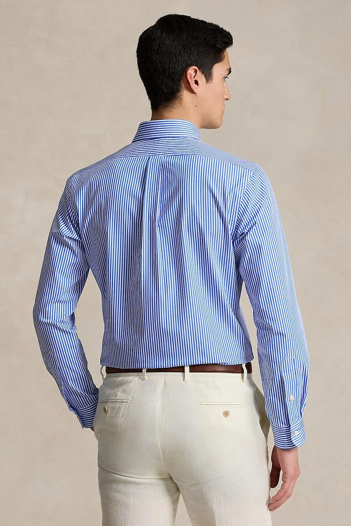 Polo Ralph Lauren koszula bawełniana męska 710929346 niebieski SS26