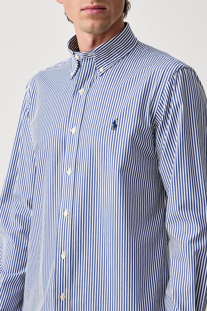 Koszula męska bawełniana Polo Ralph Lauren 710929346 niebieski