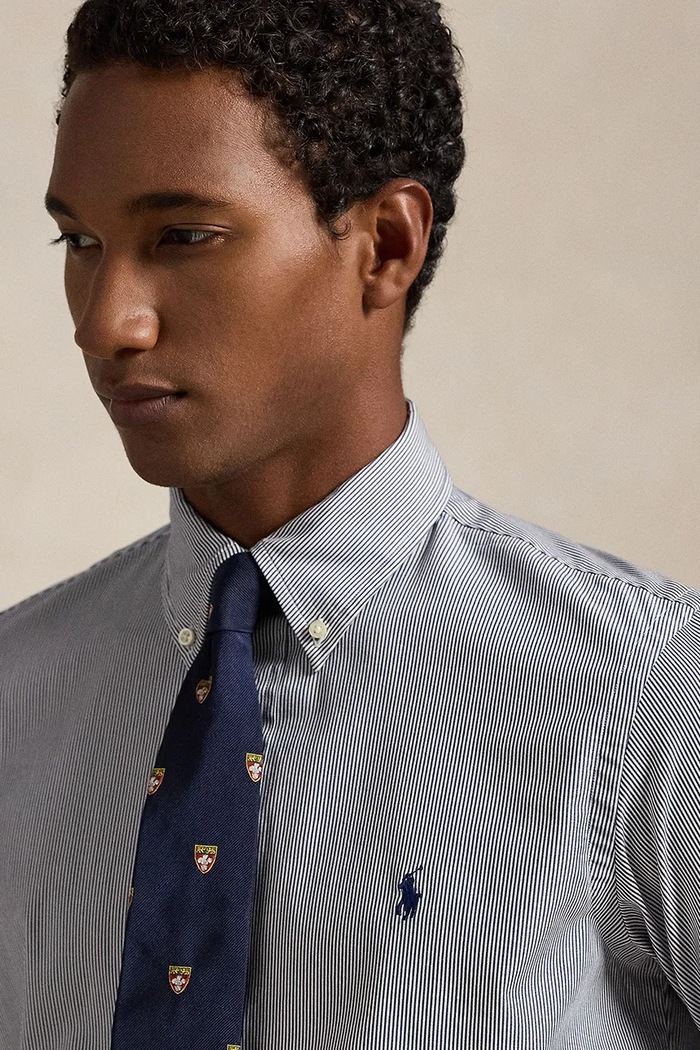 Polo Ralph Lauren koszula męska bawełniana granatowy 710929346