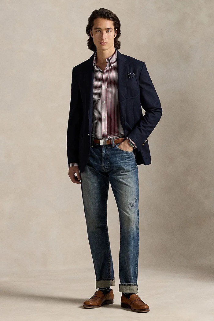 Polo Ralph Lauren koszula bawełniana męska bordowy 710929346