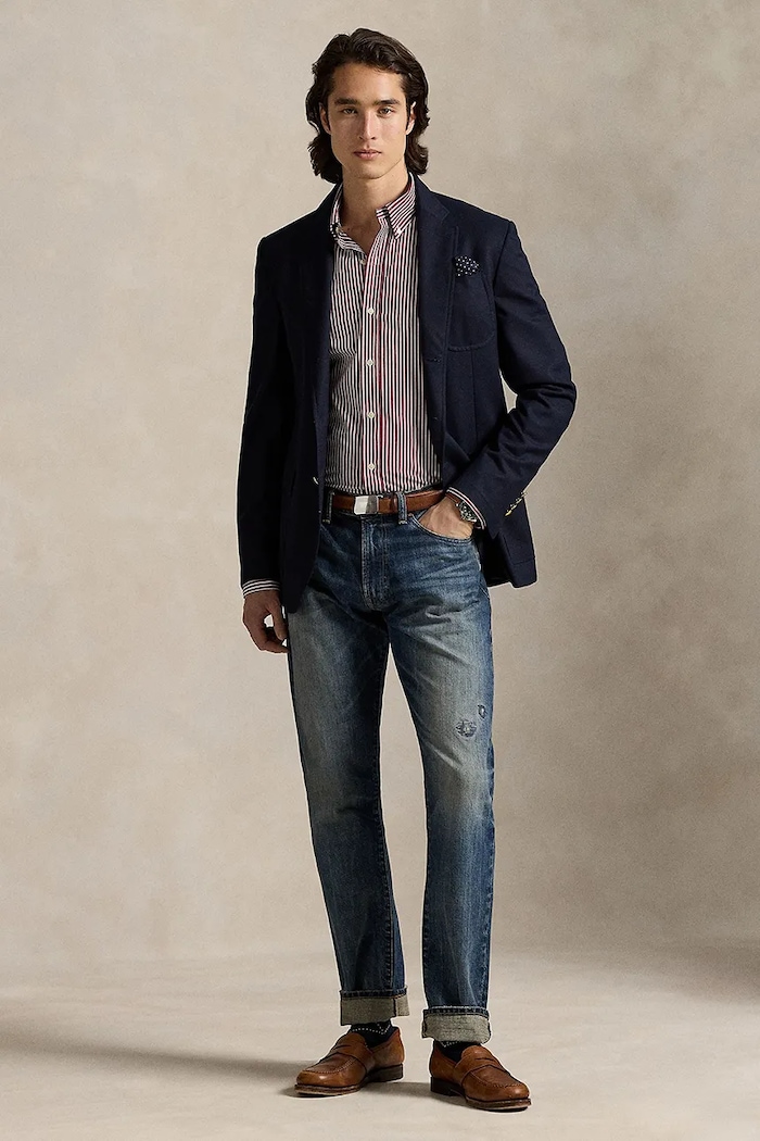 Polo Ralph Lauren koszula bawełniana męska bordowy 710929346