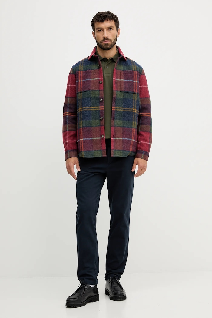 Barbour Geacă cu aspect de cămașă MOS0400 rosu AW25