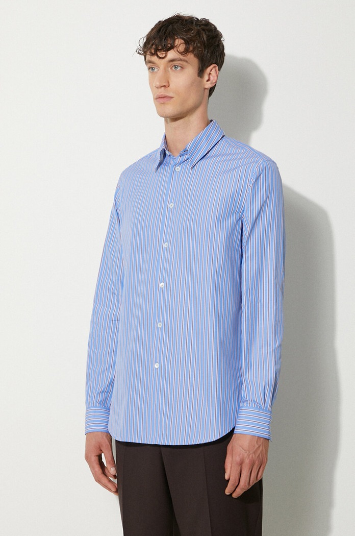 Paul Smith koszula bawełniana niebieski M1R.700Y.N02387