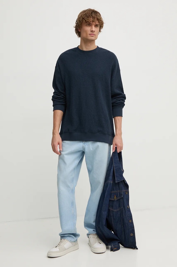 Mikina Lindbergh 30.705175.NAVY námořnická modř AW24