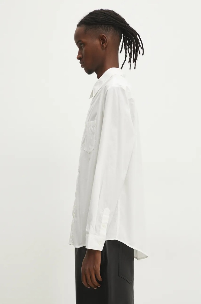 Хлопковая рубашка A.P.C. Chemise Clement COEVD.H12512.AAB белый AW24
